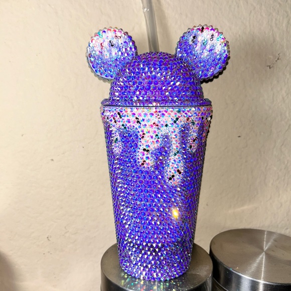 🛑 CLEARANCE Handmade bedazzled Mickey ears tumbler/cup 16oz - Picture 3 of 6
